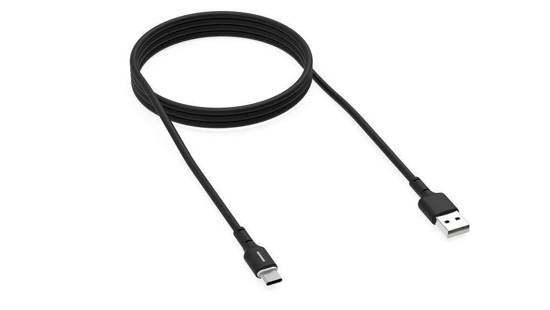 Kabel USB Krux USB-A/USB-C czarny 1,2m