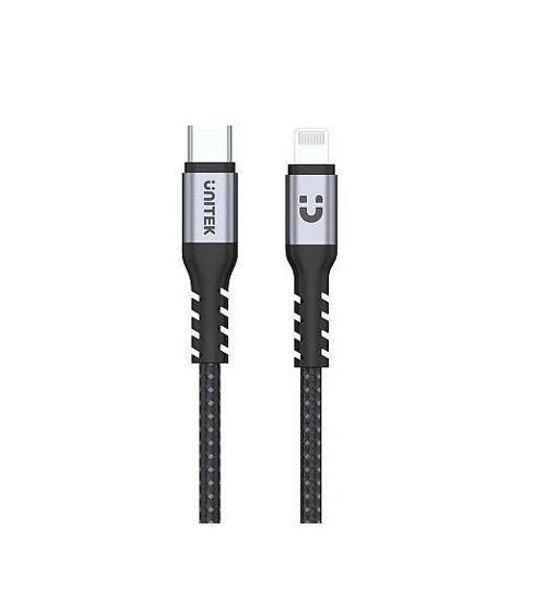 Kabel Unitek C14060GY USB-C - Lightning Pro MFI M/M 1m, Szary