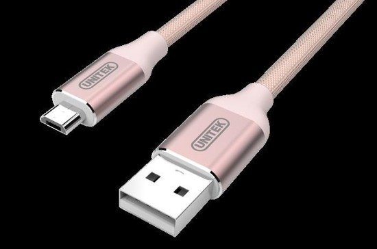 Kabel Unitek Y-C4026ARG Premium USB-microUSB Nylon Rose Gold