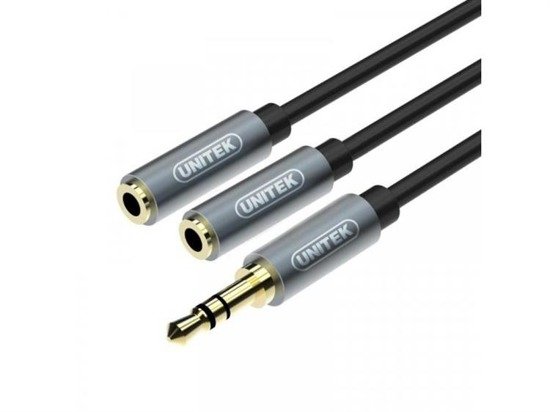 Kabel Unitek miniJack 3,5mm (M) - 2x 3,5mm ( F)