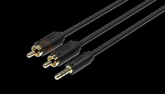 Kabel Unitek miniJack 3,5mm (M) - 2x RCA (M)