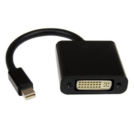 Kabel adapter Akyga AK-AD-37 DVI 24+5 pin F -mini DisplayPort M 0,15m czarny