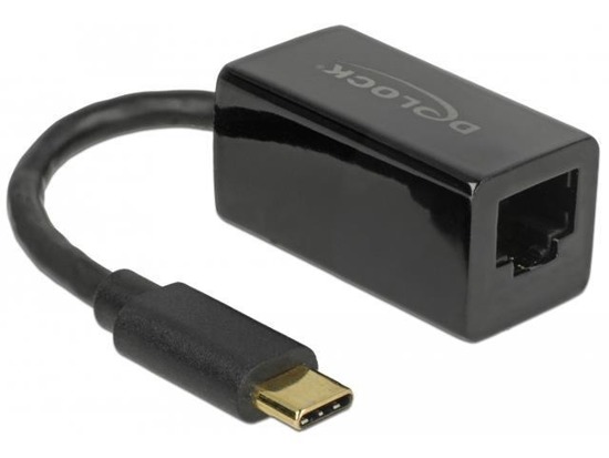Kabel adapter Delock USB 3.1 Type-C -> LAN 1GB RJ45