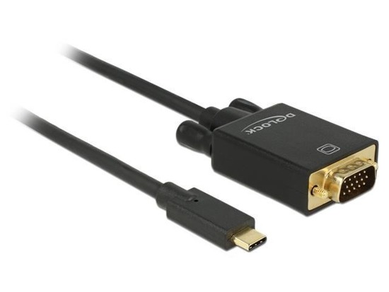 Kabel adapter Delock USB type-C(M) -> VGA(M) 2m - USZ OPAK
