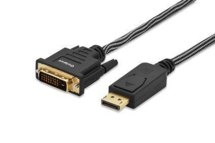 Kabel adapter Ednet DisplayPort 1.2 DP/DVI-D 2m Black