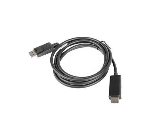 Kabel adapter Lanberg CA-DPHD-10CC-0018-BK DisplayPort (M) -> HDMI 1,8m (M) czarny