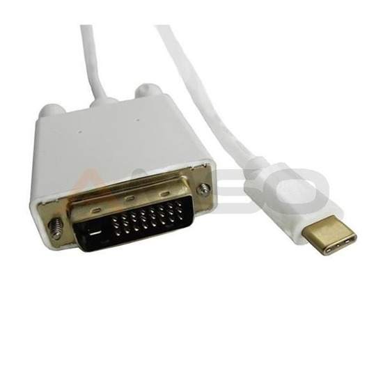Kabel adapter Qoltec USB 3.1 typC M / DVI-D M 4Kx2K Alternate mode 2m