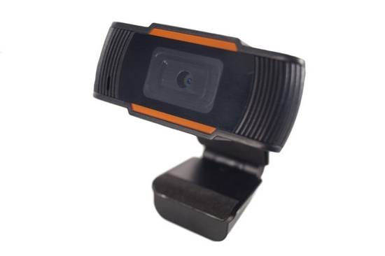 Kamera Internetowa Full HD USB E-learning 1080p Pomarańczowo-Czarna Uszkodzona
