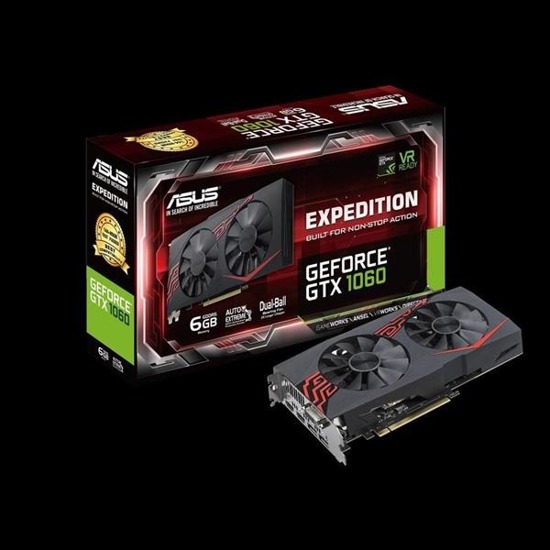 Karta VGA Asus Expedition GeForce® GTX 1060 6GB GDDR5 192bit DVI+2xHDMI+2xDP PCIe3.0