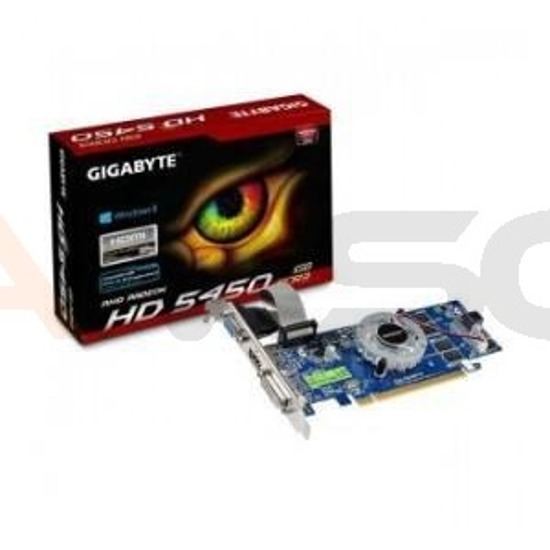 Karta VGA Gigabyte 5450 1GB DDR3 64bit VGA+DVI+HDMI PCI-E LP