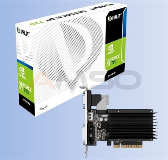 Karta VGA Palit GT720 1GB DDR3 64bit VGA+DVI+HDMI PCI-E
