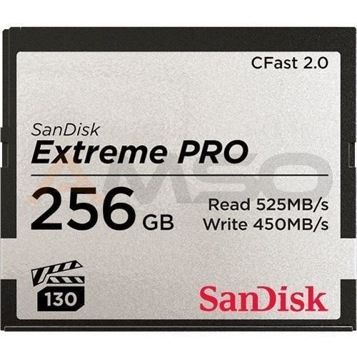 Karta pamięci Compactflash SanDisk Extreme PRO 256GB 525/450 MB/s CFAST 2.0