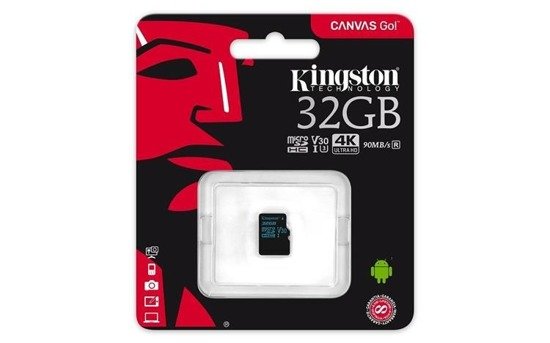 Karta pamięci Kingston microSDHC Canvas Go 32GB UHS-I U3 V30