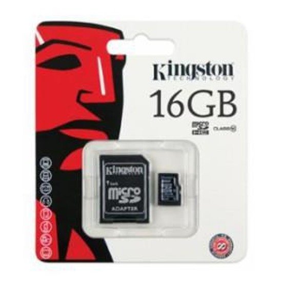 Karta pamięci MicroSDHC KINGSTON 16GB + adapter Class10