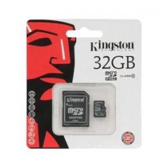 Karta pamięci MicroSDHC KINGSTON 32GB + adapter Class10