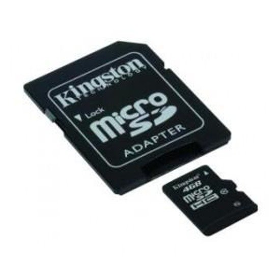 Karta pamięci MicroSDHC KINGSTON 4GB + adapter Class10
