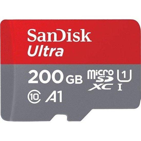 Karta pamięci MicroSDXC SanDisk ULTRA ANDROID 200GB 100MB/s A1 Class 10 UHS-I + adapter