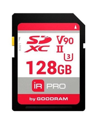 Karta pamięci SD GOODRAM 128GB CARD V90 (UHS II U3)  280/240 MB/s IRDM PRO