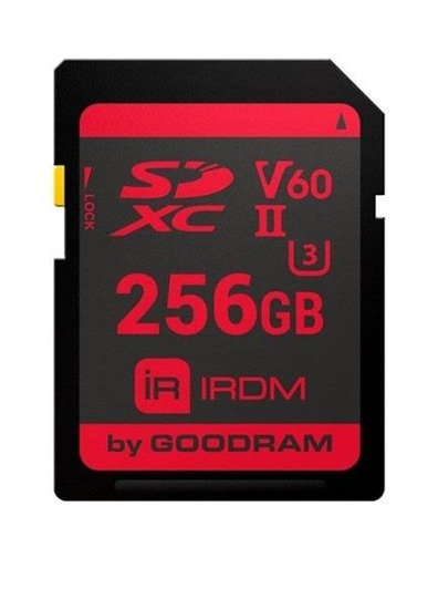 Karta pamięci SD GOODRAM 256GB CARD V60 (UHS II U3)  280/95 MB/s IRDM - USZ OPAK