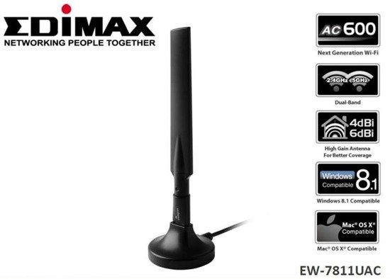 Karta sieciowa Edimax EW-7811UAC USB WiFi AC600