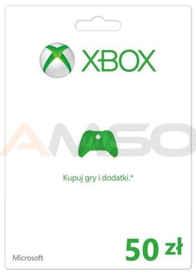Karta zdrapka Xbox Live 50 PLN