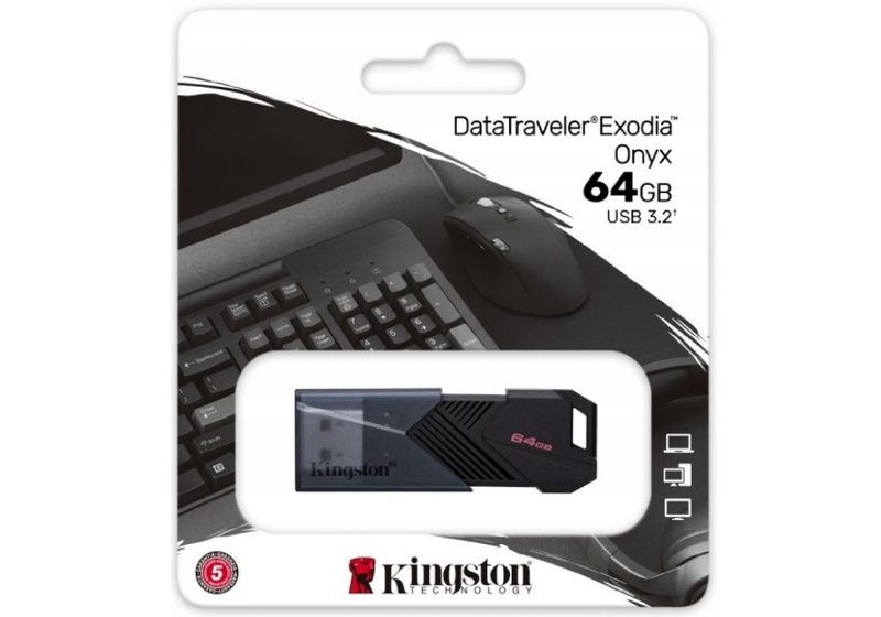 Kingston Pendrive DataTraveler Exodia Onyx 64GB USB 3.2 