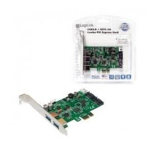 Kontroler USB+SATA LogiLink PC0059A, PCIe, 2x USB 3.0 + 2x SATA III