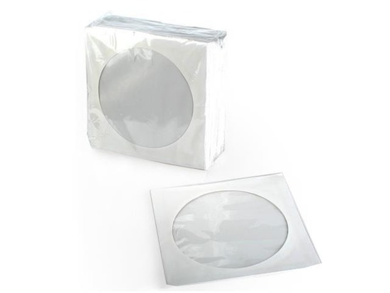Koperty papierowe na CD DVD Intenso z okienkiem 100 sztuk