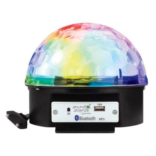 Kula Disco LED Manhattan z Głośnikiem Bluetooth / USB