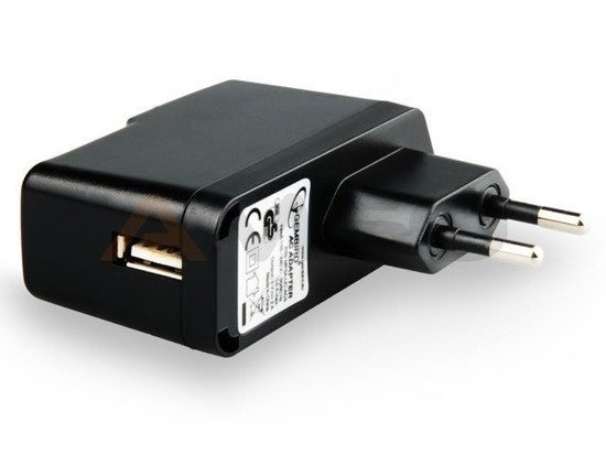 ŁADOWARKA ADAPTER NAPIĘCIA 220V->USB 5V/2A BLACK GEMBIRD