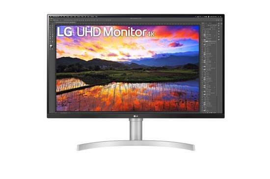 LCD Monitor LG 32UN650-W 31.5'' 4K Panel IPS 3840x2160 16:9 Matte 5 ms Speakers Height adjustable Tilt Colour White 32UN650-W