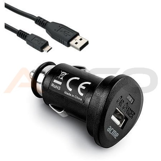 Ładowarka samochodowa Acme CH10 Fast USB + kabel Micro USB