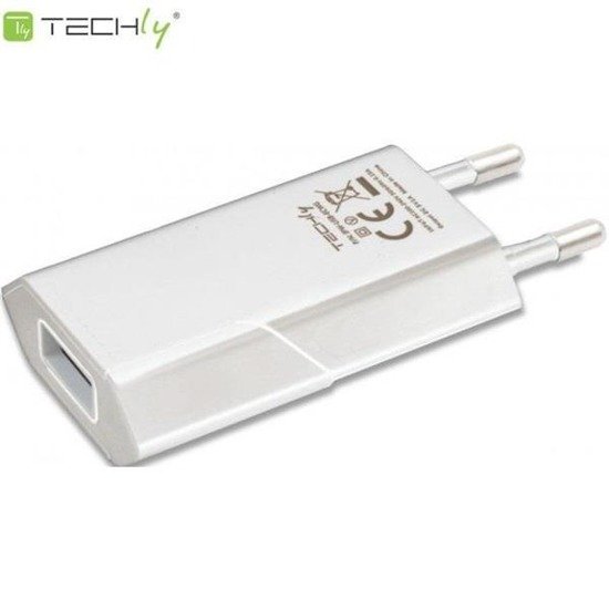 Ładowarka sieciowa Techly USB 5V 1A biała