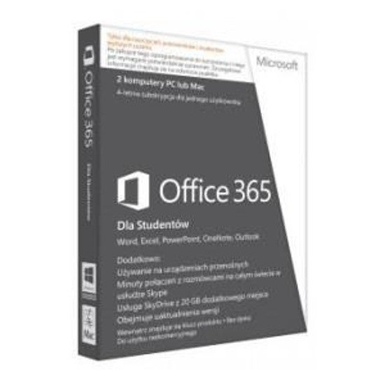 MS Office365 University 32-bit/x64 PL 4lata AE  Medialess
