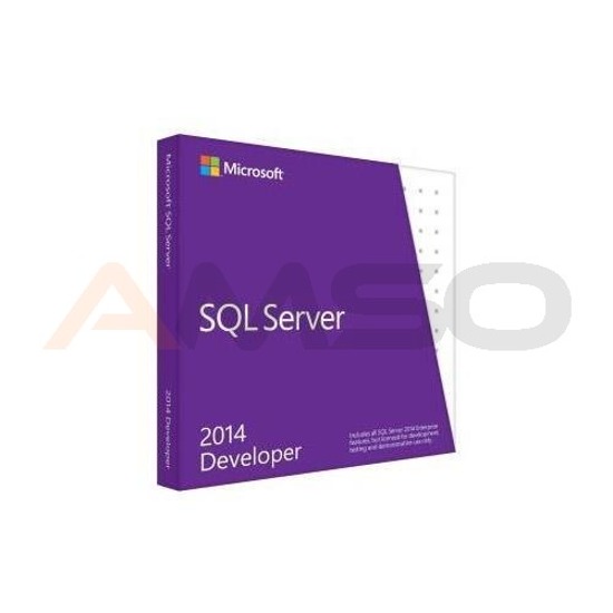 Microsoft SQL Server 2014 Developer Edition English Not to US DVD 1 Clt