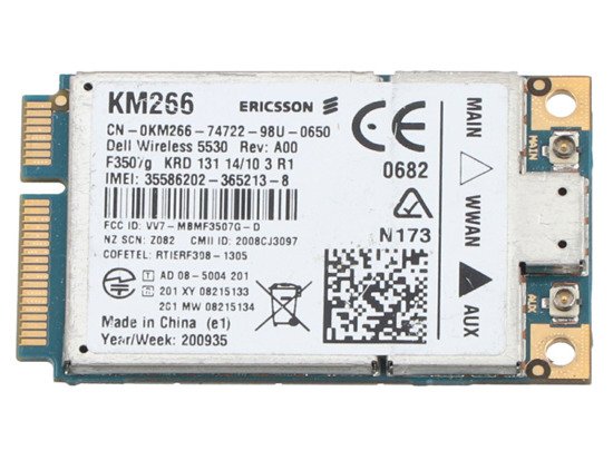 Modem WWAN Ericsson DELL 5530 KM266 CN-0KM266