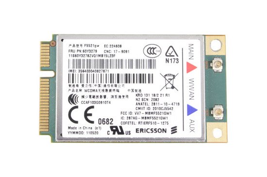 Modem WWAN Ericsson F5521GW Lenovo 04W3767 T520 T420 x220