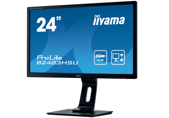 Monitor IIYAMA B2483HSU-B1DP 24" LED 1920x1080 DisplayPort Czarny Klasa A