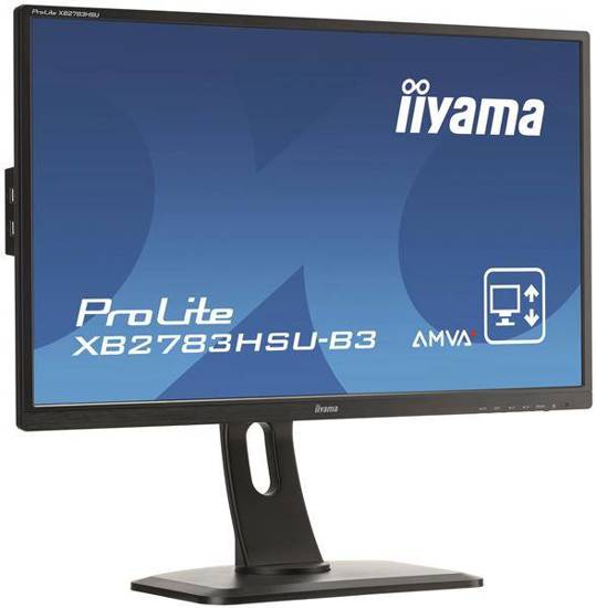 Monitor IIYAMA ProLite XB2783HSU-B3 (27"; AMVA+; FullHD 1920x1080; DisplayPort, HDMI, VGA; kolor czarny)