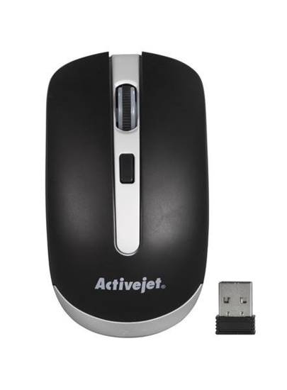 Mysz Activejet AMY-320BS (optyczna; 1600 DPI; kolor czarny)