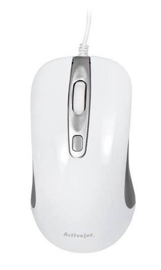 Mysz Activejet AMY-360 (optyczna; 1000 DPI; kolor biały)