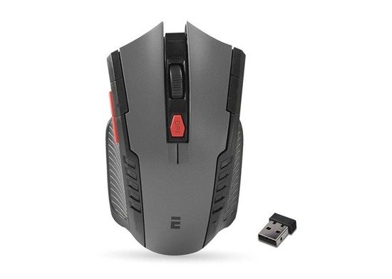 Mysz bezprzewodowa Everest SMW-248 optyczna Gaming 1600DPI szara
