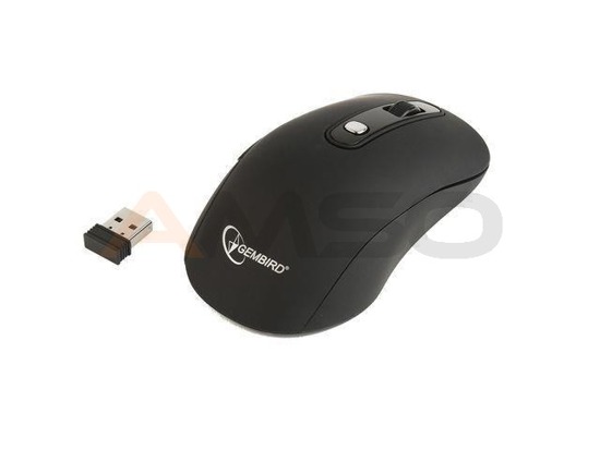 Mysz bezprzewodowa Gembird BLACK-WH (MUSW-106) optyczna radiowa USB czarno-biała