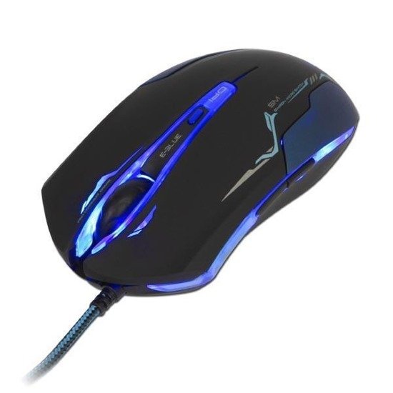 Mysz przewodowa E-Blue Auroza optyczna Gaming czarno-niebieska