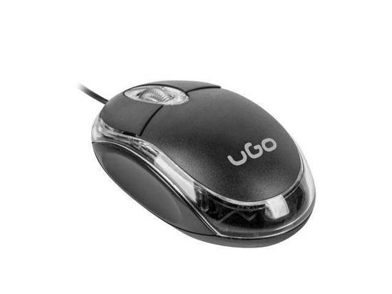 Mysz przewodowa UGO UMY-1007 Simple optyczna 1000 DPI czarna 16-pack