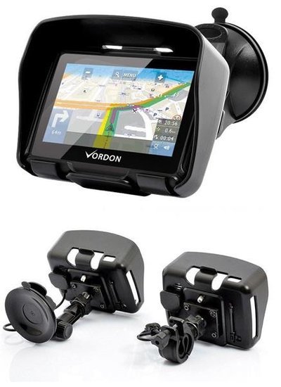 Nawigacja GPS motocyklowa Vordon M-435 4,5", Bluetooth, Mapy EU, Wodoodporna