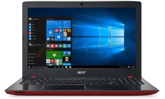 Notebook Acer Aspire E5-575G 15,6"HD matt/i3-6006U/4GB/500GB/GF940MX-2GB/W10 Red