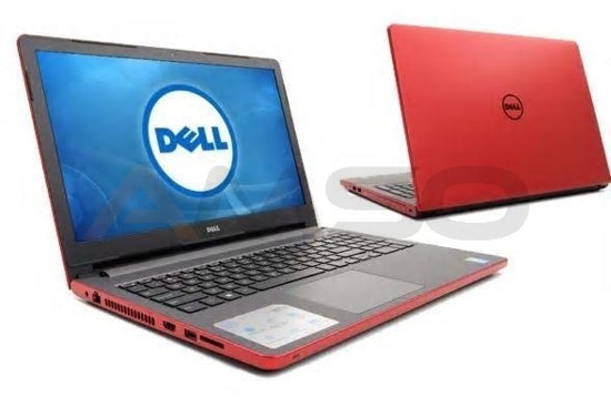 Notebook Dell Inspiron 15 5558 15,6"HD/i3-5005U/4GB/1TB/iHD5500/W10 czerwony
