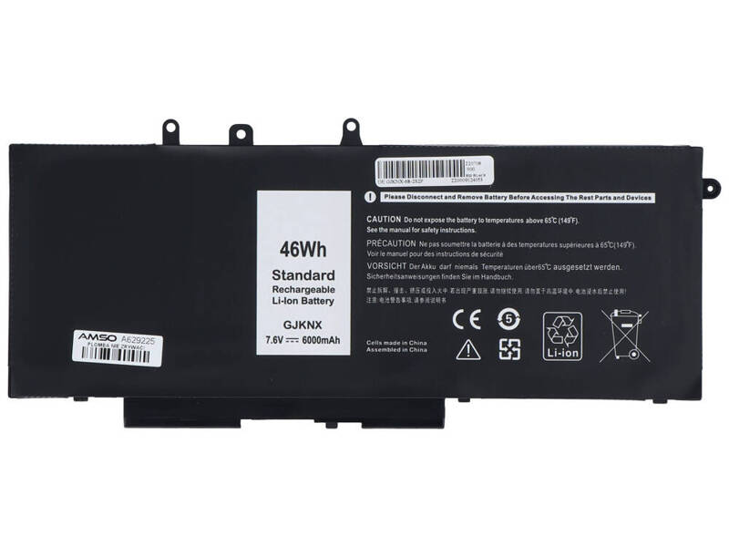 Nowa Bateria do Dell Latitude 5280 5480 5490 45Wh 7.6V 6000mAh GJKNX