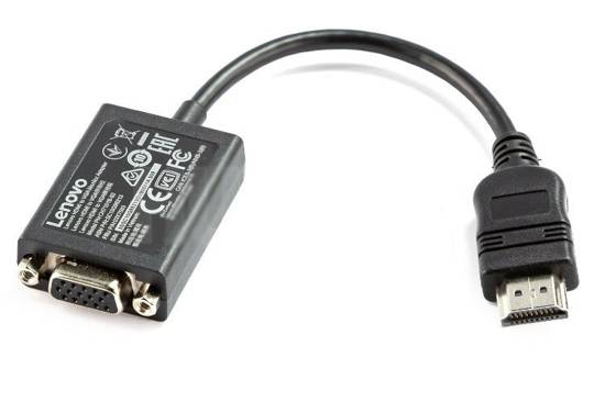 Nowa Przejściówka Adapter LENOVO LT8511 HDMI - VGA 03X7384